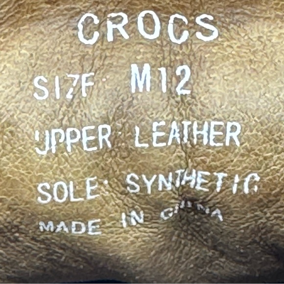 Crocs Islander Waterproof  Leather Duck Boots Color Brn Sz 12 - Picture 11 of 11